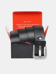 SPYKAR Men Set Of 2 Leather Two Fold Wallet & Belt