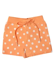 Tiny Girl Geometric Printed Mid-Rise Knitted Cotton Shorts