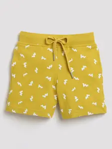 Tiny Girl Girls Mid-Rise Conversational Printed Cotton Shorts