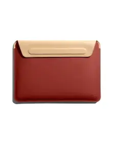 DailyObjects Unisex Red & Cream-Coloured Laptop Sleeve