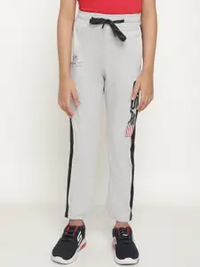 Octave Boys Mid-Rise Typography Printed Cotton Track Pant