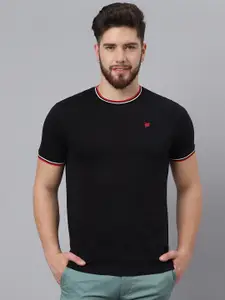 Woods Round Neck Pure Cotton Casual T-Shirt
