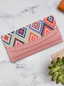 THE CLOWNFISH Ladyluxe Women Printed Leather RFID Two Fold Wallet