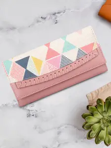 THE CLOWNFISH Ladyluxe Women Printed Leather Two Fold Wallet