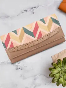 THE CLOWNFISH Women Printed Leather Two Fold Wallet