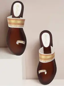 Picktoes One Toe Slip On Open Toe Block Heels