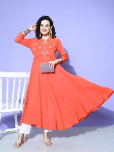 all about you Floral Yoke Design Kurta
