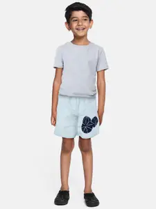 A.T.U.N. Boys Graphic Printed Mid Rise Knitted Cotton Shorts