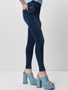 COVER STORY Women Blue Mid-Rise Light Fade Skinny Fit Jeans