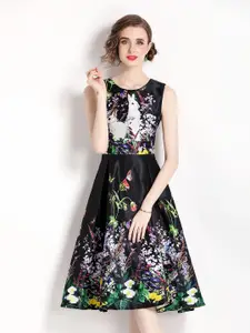 JC Collection Multicoloured Floral Print Fit & Flare Maxi Dress