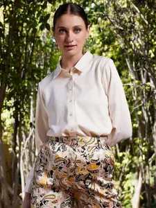 WORK IT by STREET 9 Comfort Fit Satin Casual Shirt