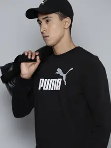 Puma Essentials+ Two-Tone Big Logo Printed Sweatshirt