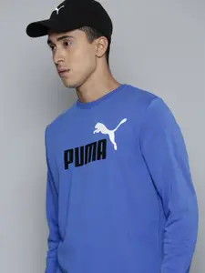 Puma Essentials+ Two-Tone Big Logo Printed Sweatshirt