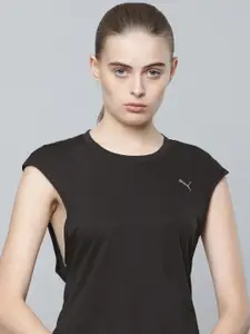 Puma Women Extended Sleeves DryCell Studio Skimmer Yoga Sustainable T-shirt With Back Tie Up Detail