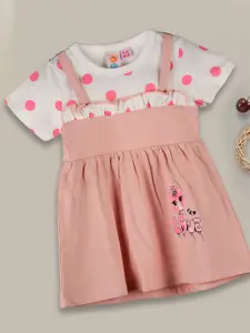 Kids On Board Infants Printed Cotton Fit & Flare Dress