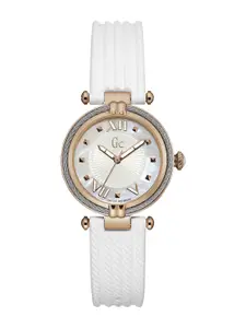 GC Women Patterned Dial & Textured Straps Analogue Watch Y18004L1