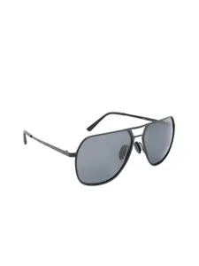 GIORDANO Men Aviator Sunglasses with Polarised & UV Protected Lens GA90323C01