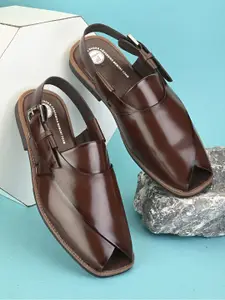 Fentacia Men Buckled Shoe-Style Sandals