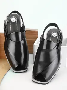 Fentacia Men Buckled Shoe-Style Sandals