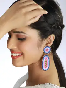 Sangria Quirky Beaded Drop Earrings