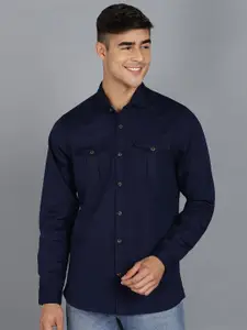 Urbano Fashion Slim Fit Spread Collar Pure Cotton Casual Shirt