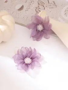 Yellow Chimes Floral Contemporary Studs Earrings