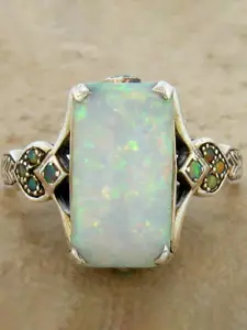 Yellow Chimes Stone-Studded Ring