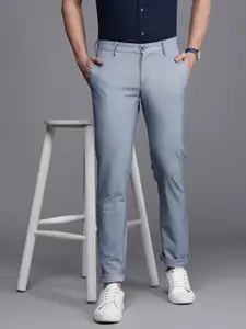 Allen Solly Men Textured Slim Fit Trousers