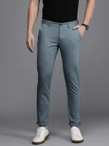 Allen Solly Men Textured Slim Fit Trousers