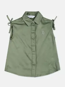 U.S. Polo Assn. Kids Girls Sleeveless Shirt Style Top