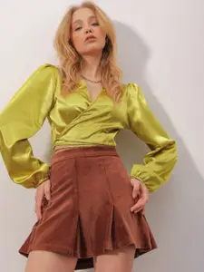 Trend Alacati stili Women Self-Designed A-Line Mini Skirt