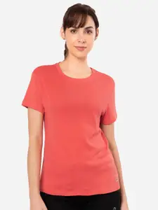 Amante Solid Short Sleeves Round Neck Essential T-Shirt