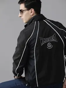 The Roadster Lifestyle Co. Colourblocked Striped Detail Tailored Jacket