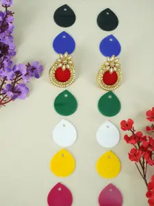 GRIIHAM Pack of 6 Contemporary Studs Earrings