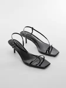 MANGO Strappy Slim Heels