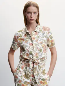 MANGO Women Floral Opaque Printed Casual Shirt