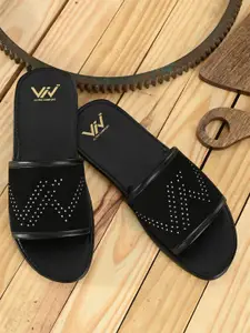 VIV Men Embellished Sliders