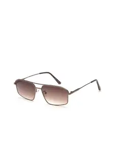 IRUS by IDEE Men Rectangle Sunglasses with UV Protected Lens IRS1136C3SG