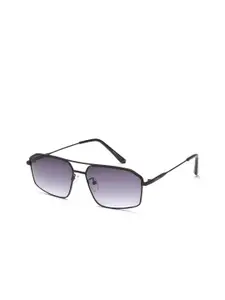 IRUS by IDEE Men Rectangle Sunglasses with UV Protected Lens IRS1136C1SG