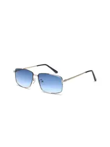 IRUS by IDEE Men Rectangle Sunglasses with UV Protected Lens IRS1142C4SG