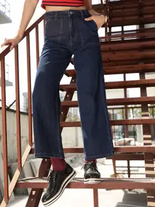 STREET 9 Women Jean Wide Leg High-Rise Cotton Jeans