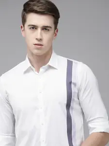 Van Heusen Men Slim Fit Opaque Casual Shirt