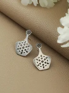 Sangria Silver-Plated Drop Earrings