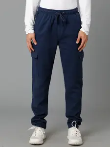 Voi Jeans Men Comfort Fit Mid-Rise Track Pants