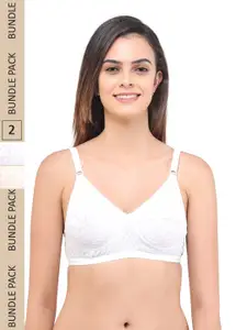 LADYLAND Pack Of 2 Assorted Cut And Sew Full coverage B- Cup Bra