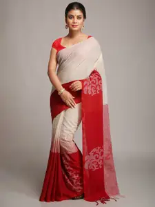 WoodenTant Pure Linen Saree