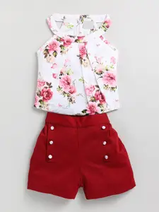 Toonyport Girls Printed Top With Shorts