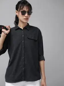 Roadster Women Classic Opaque Cotton Casual Shirt