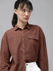 Roadster Women Classic Cotton Casual Shirt