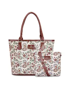 THE CLOWNFISH Floral Printed Leather Sling Bag & Handbag